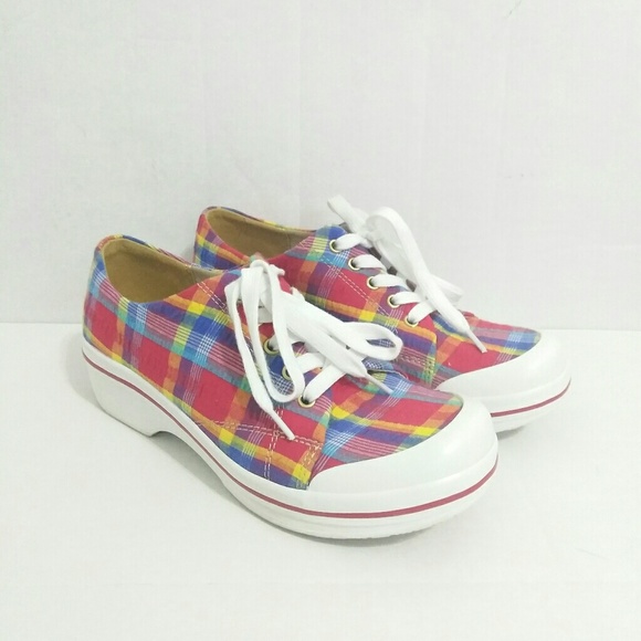 dansko plaid sneakers